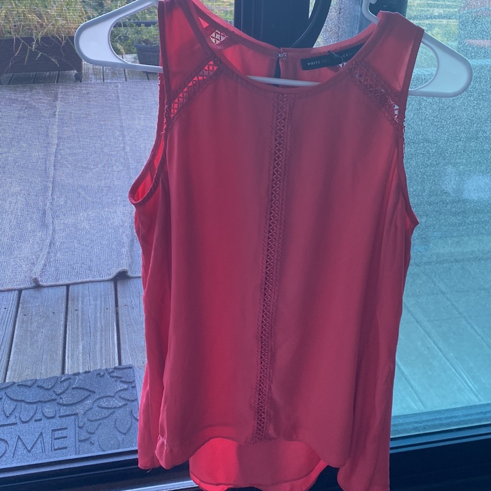 White House black market sleeveless blouse